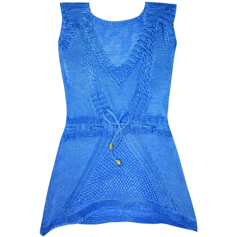 پیراهن بچگانه مدل texture رنگ آبی