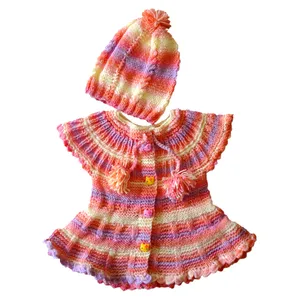 پیراهن و کلاه دخترانه کد 007