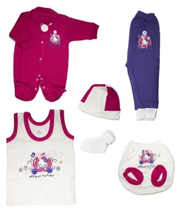 ست 6 تکه لباس نوزادی طرح خرگوش کوچولو