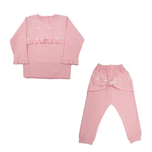 ست تیشرت و شلوار نوزادی دخترانه مدل 005