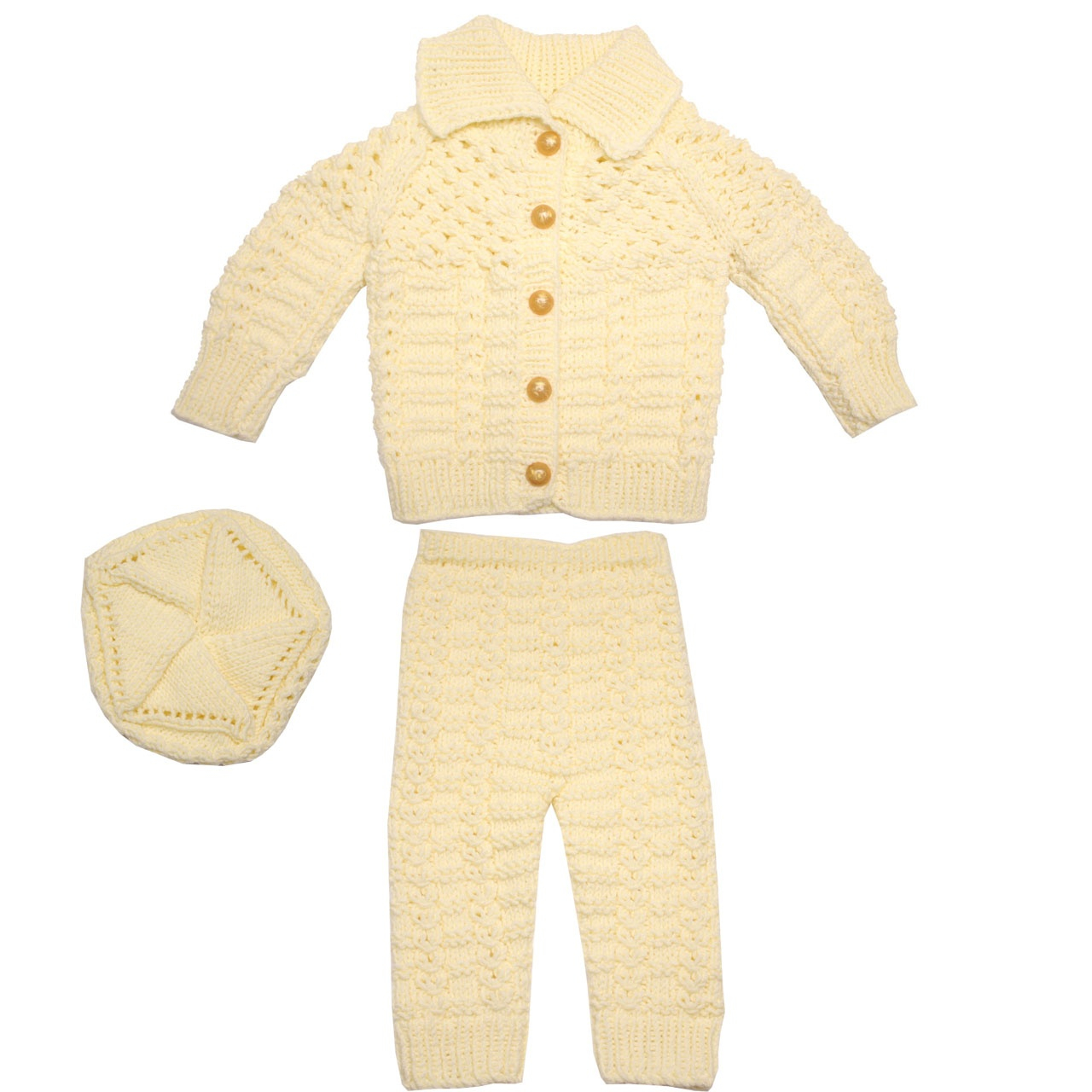 ست 3 تکه لباس نوزادی گالری بافتنی های من مدل ALL7DAYS