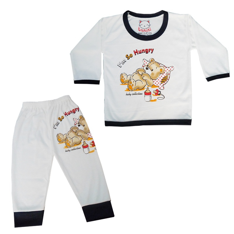 ست دو تکه لباس نوزادی بانی نی بیبی مدل 204