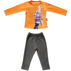 ست تی شرت و شلوار دخترانه تاپیک مدل S2424