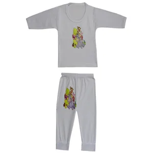 ست تی شرت و شلوار نوزادی مدل LF01