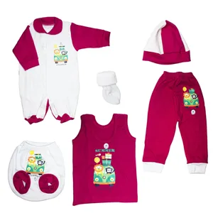 ست 6 تکه لباس نوزادی طرح شیر کوچولو