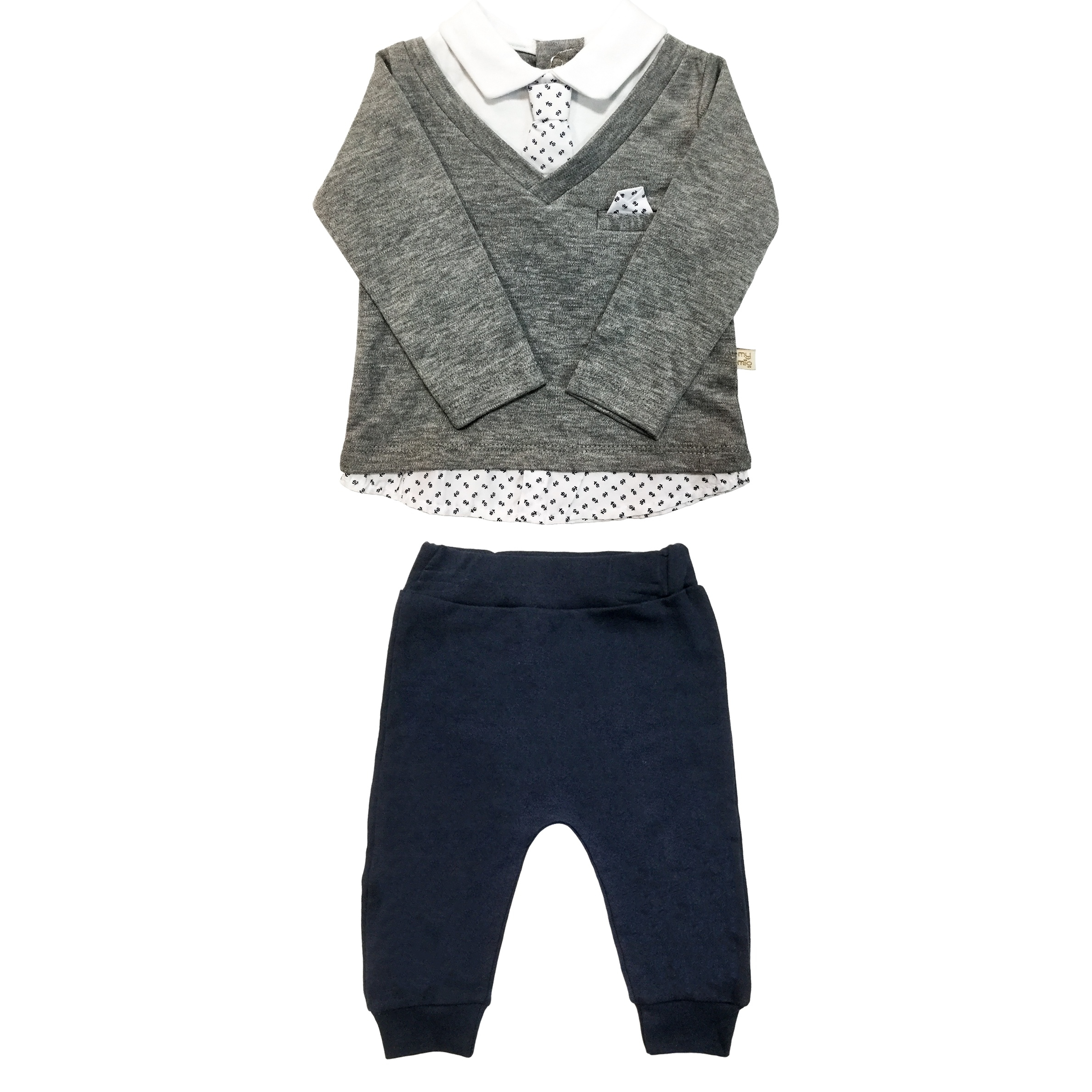 ست پیراهن و شلوار نوزادی مای میو مدل 2343