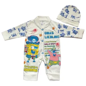 ست 2 تکه لباس نوزادی مدل spongebob1