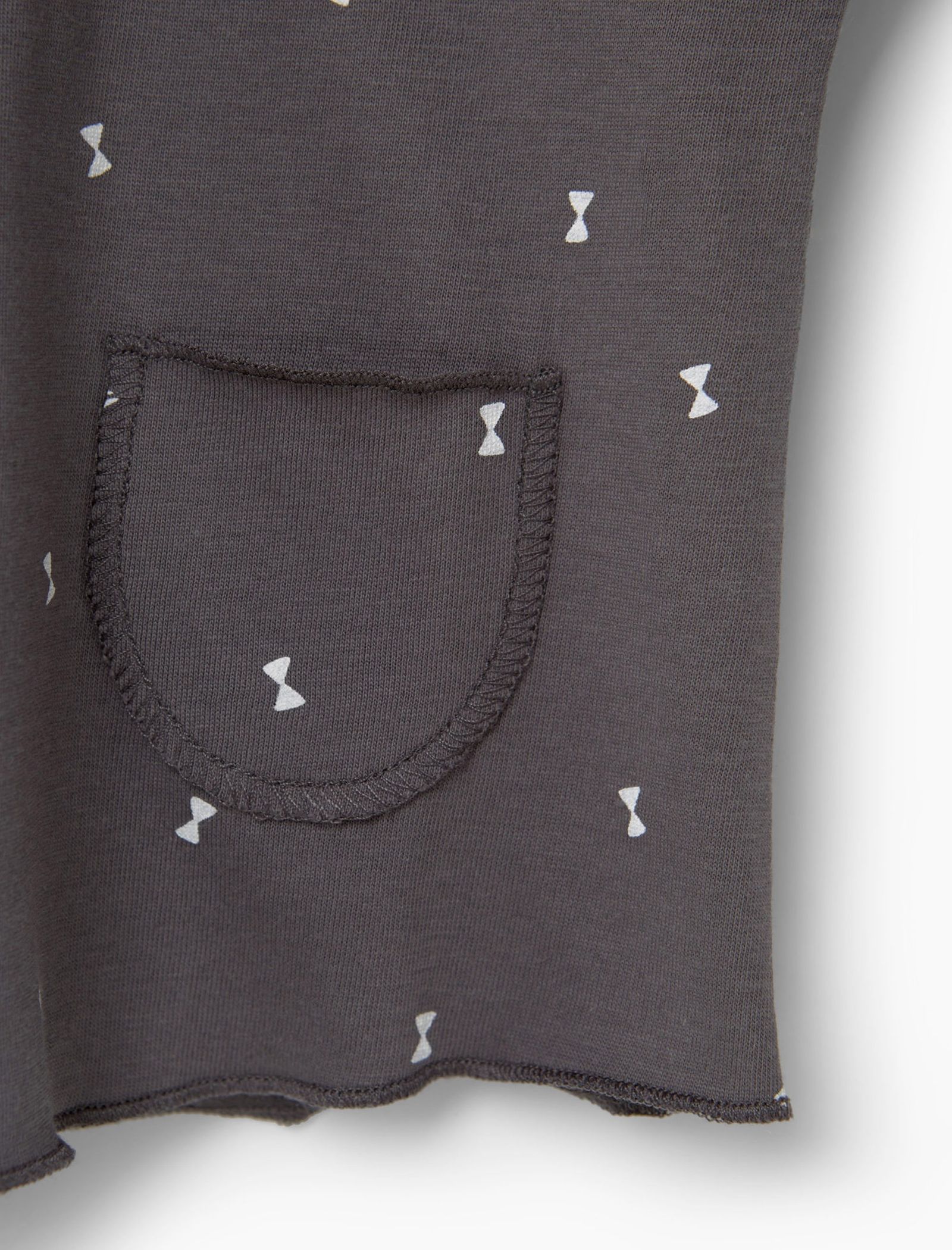 تی شرت نخی نوزادی دخترانه - مانگو - زغالي - 5