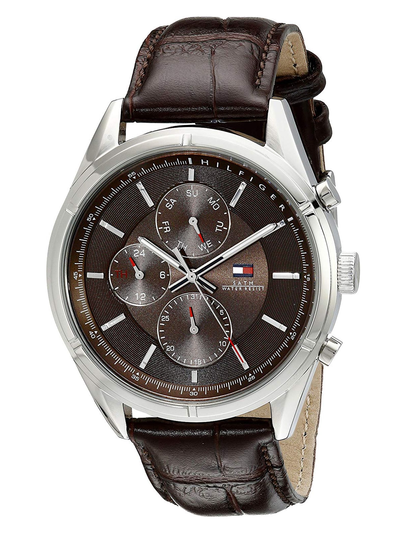 ساعت مچی عقربه ای مردانه تامی هیلفیگر مدل 1791126 - قهوه ای - 2