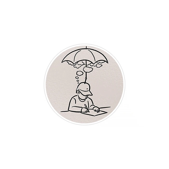 استیکر لپ تاپ ماسا دیزاین طرح چتر مدل STK757