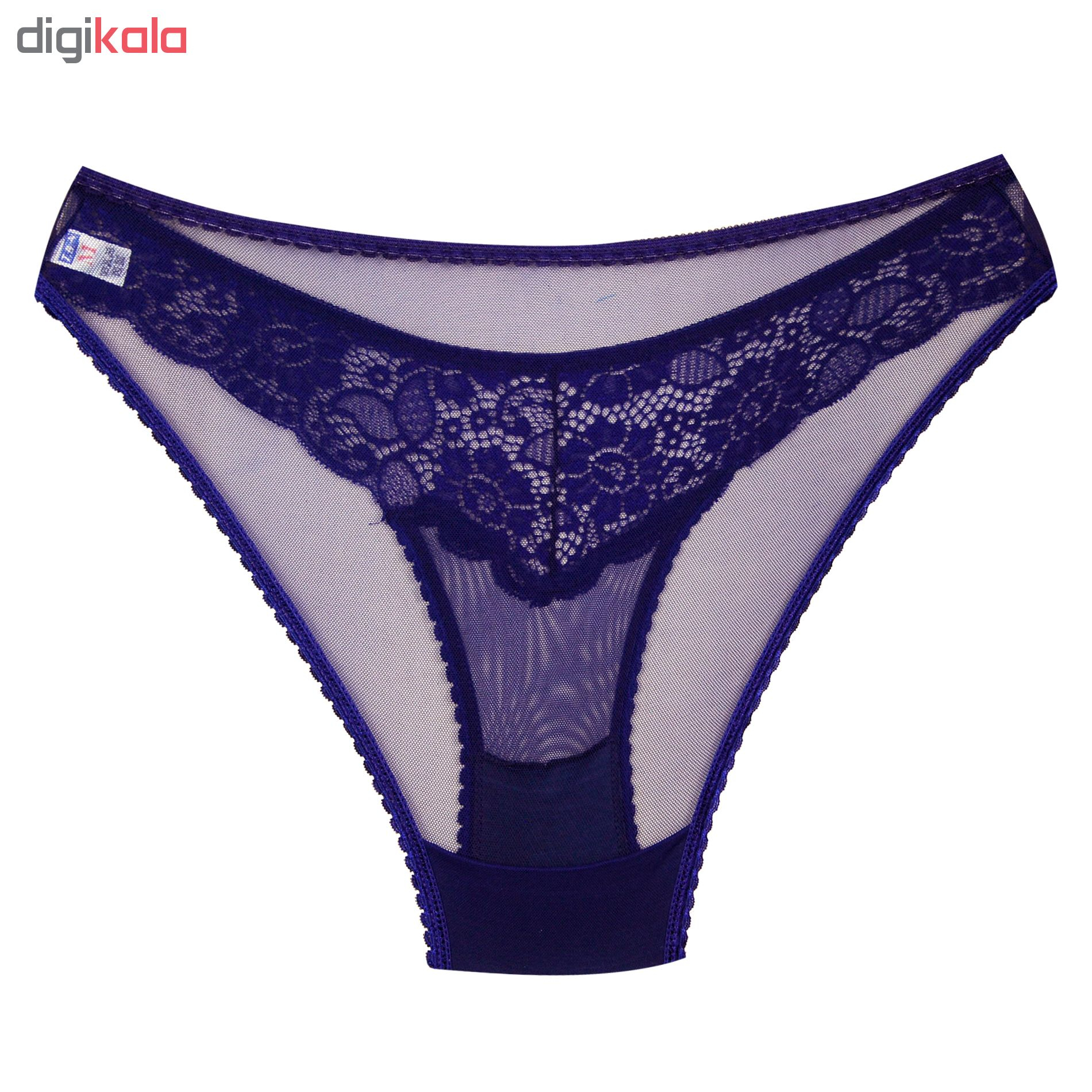 ست شورت و سوتین زنانه تی بی ان کد 3221-12404-1 رنگ آبی کاربنی