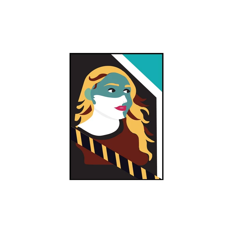 استیکر تیداکس گروپ طرح دختر مدل TII293