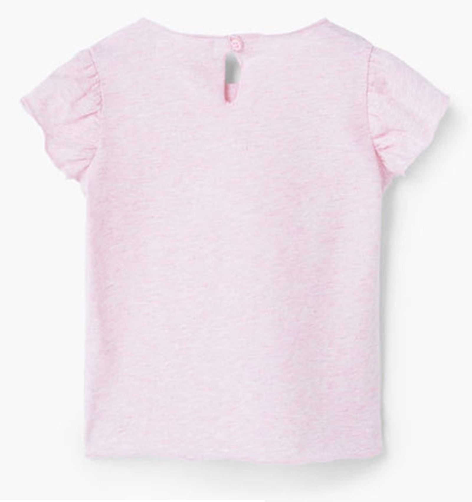 تی شرت نخی ساده نوزادی دخترانه - مانگو - صورتي - 3
