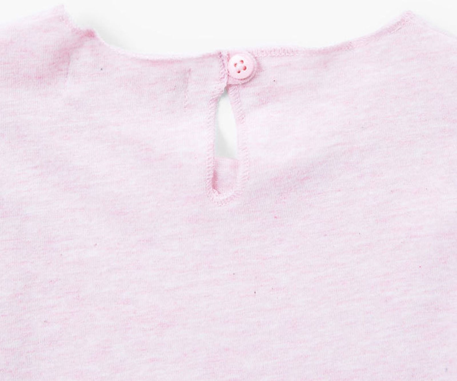 تی شرت نخی ساده نوزادی دخترانه - مانگو - صورتي - 5