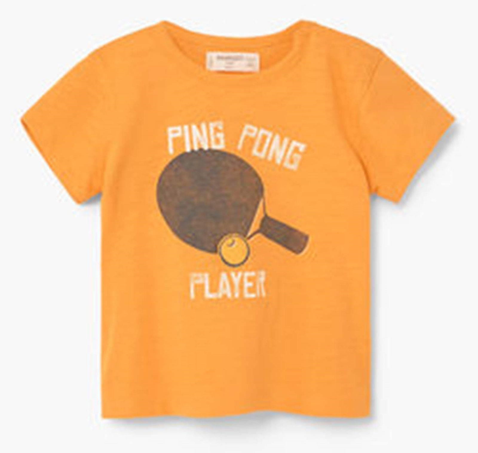 تی شرت نخی نوزادی پسرانه - مانگو - نارنجي - 1