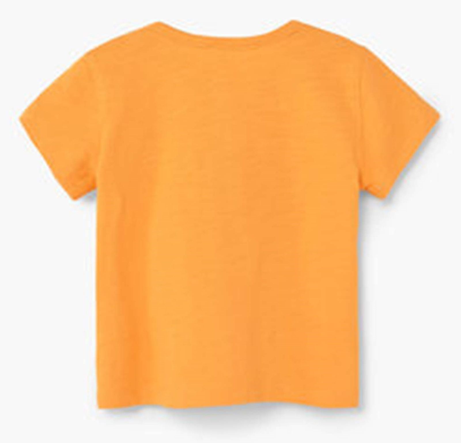تی شرت نخی نوزادی پسرانه - مانگو - نارنجي - 3