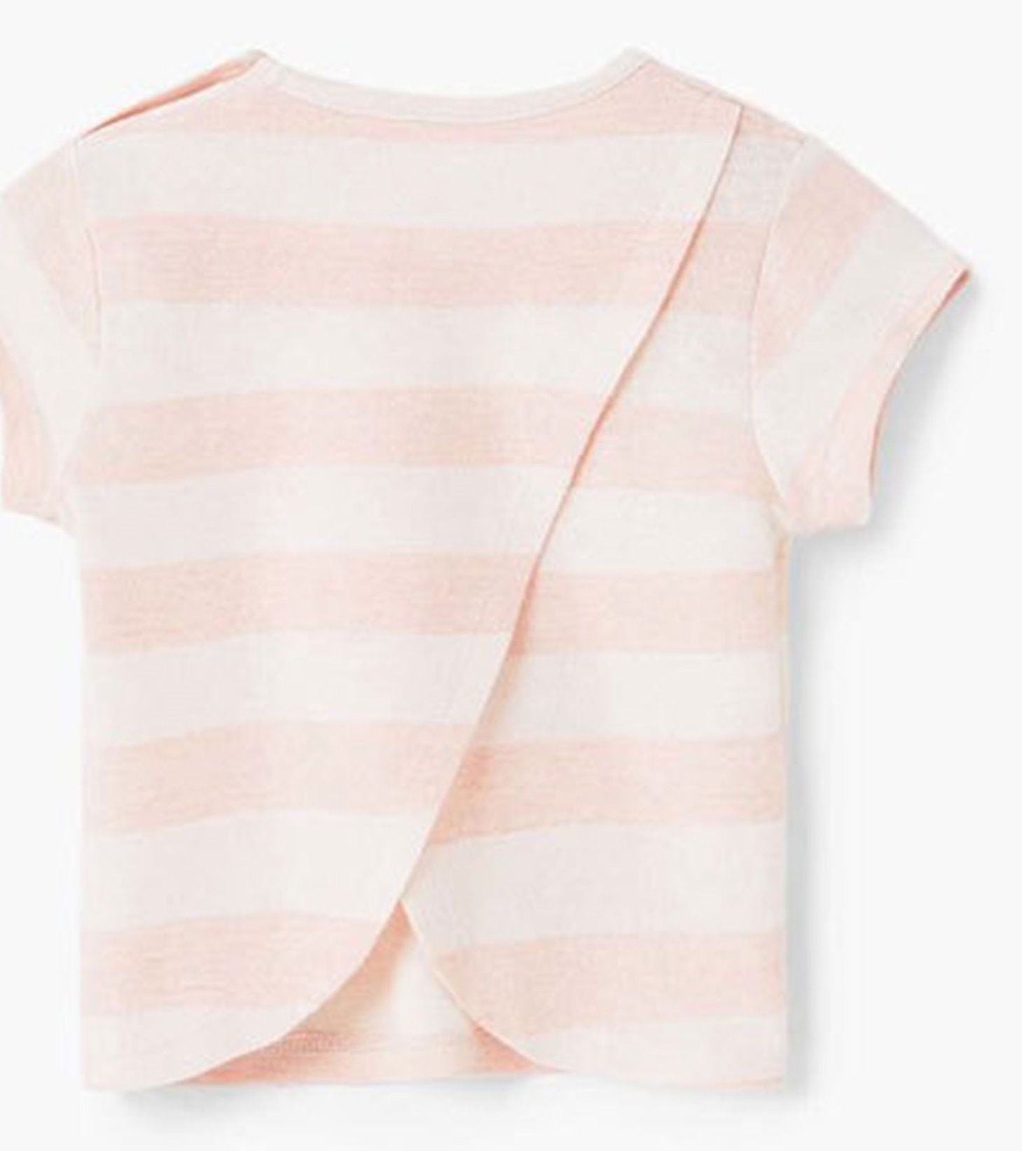 تی شرت نخی نوزادی دخترانه - مانگو - صورتي پاستلي - 3