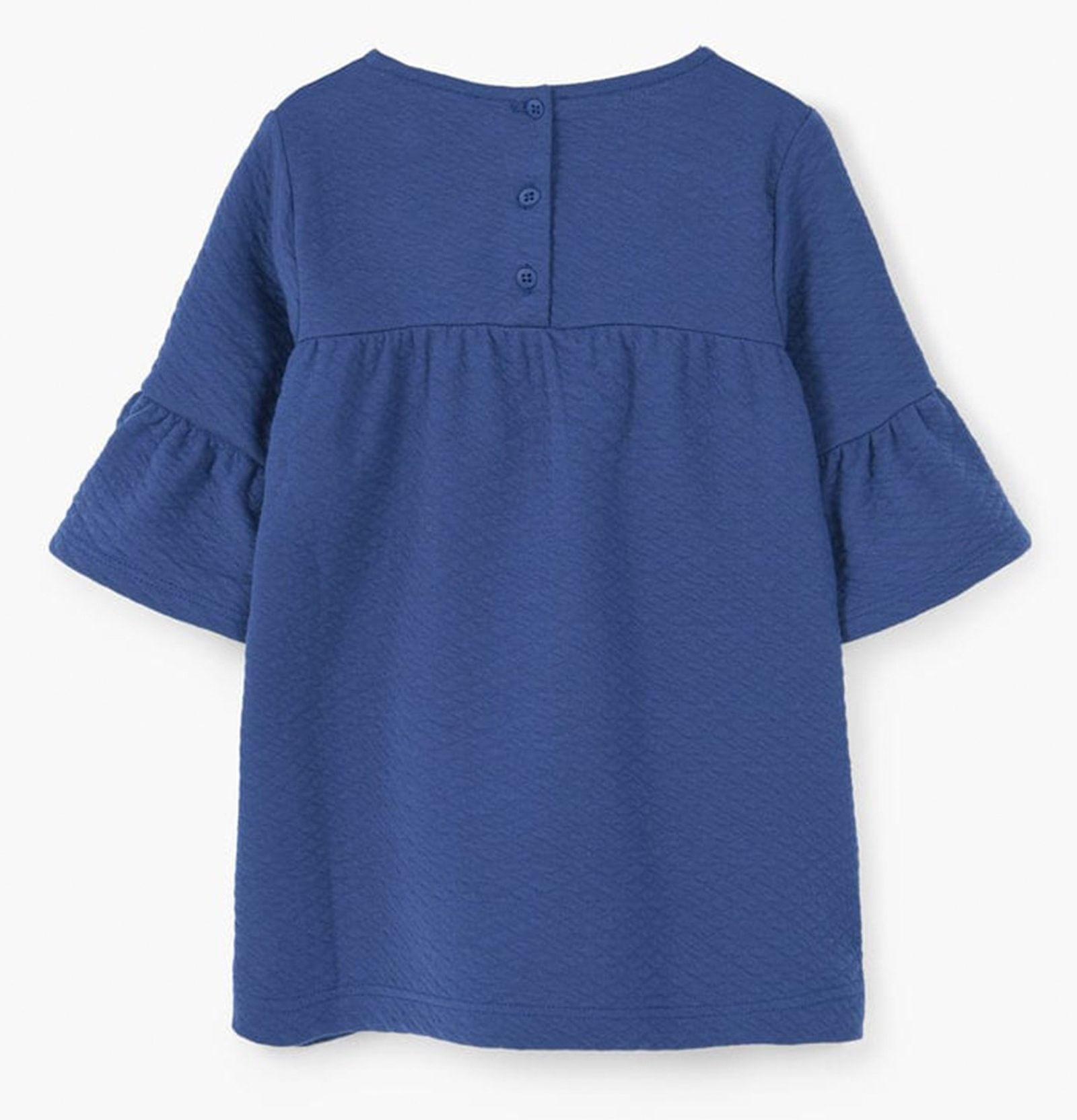 پیراهن ساده نوزادی دخترانه - مانگو - آبي - 3