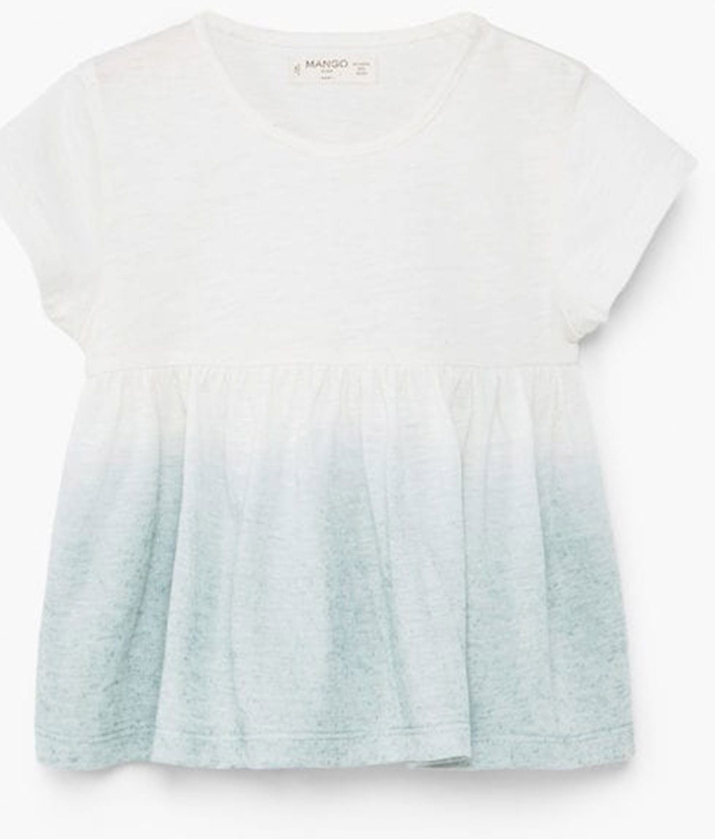 تی شرت طرح دار نوزادی دخترانه - مانگو - سفيد - 1