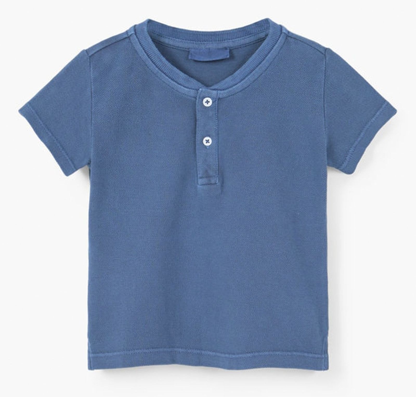 تی شرت نخی ساده نوزادی پسرانه - مانگو - سرمه اي  - 2
