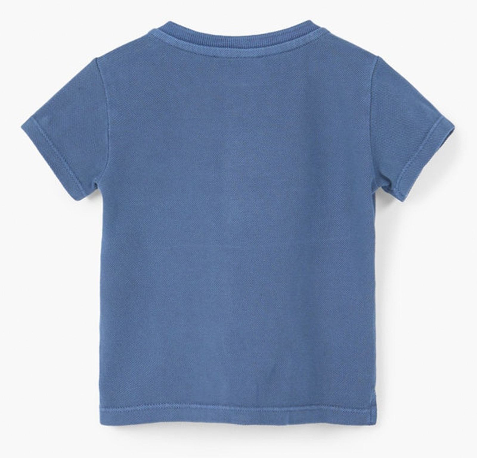 تی شرت نخی ساده نوزادی پسرانه - مانگو - سرمه اي  - 3