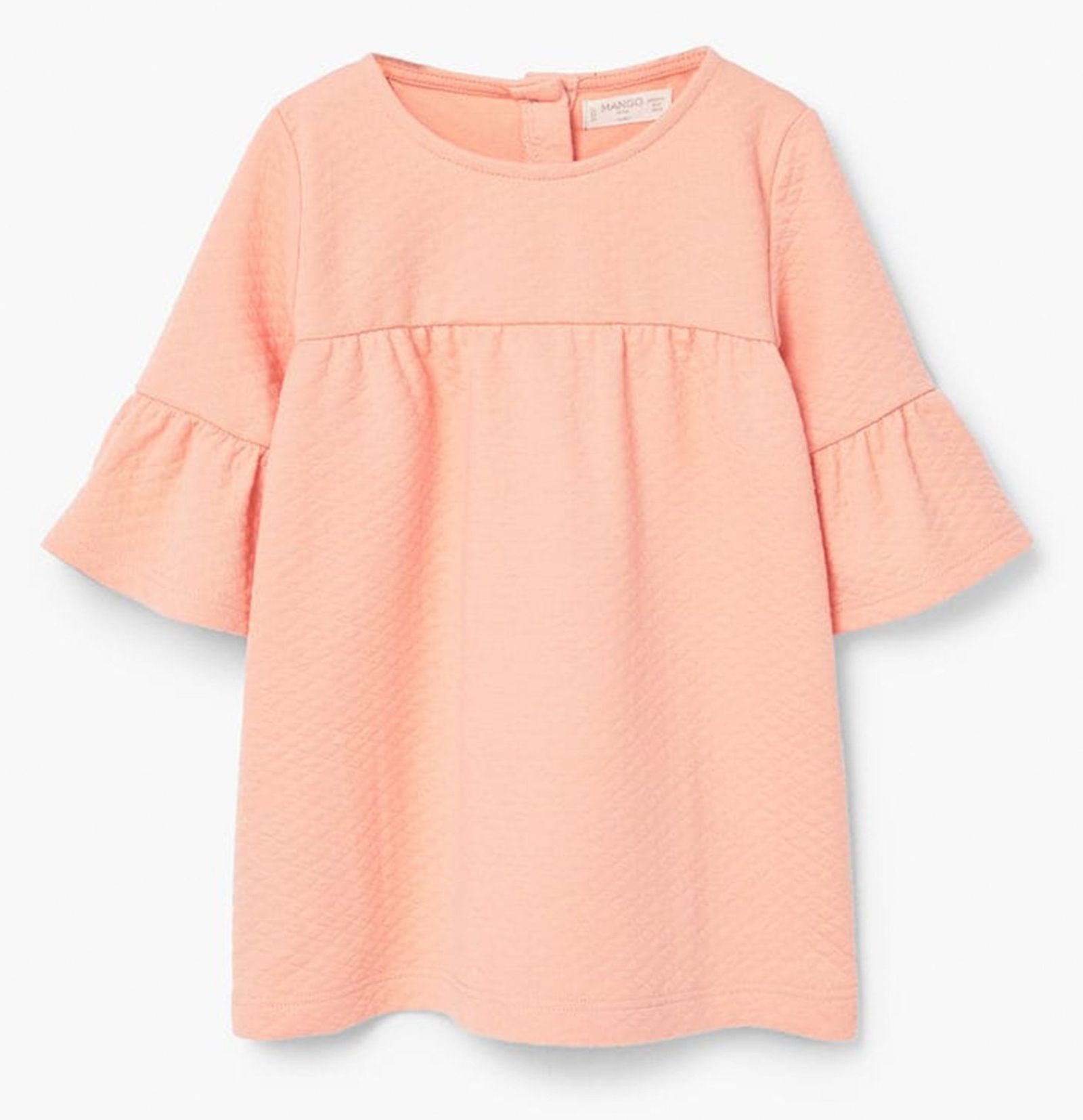 پیراهن ساده نوزادی دخترانه - مانگو - نارنجي  - 1