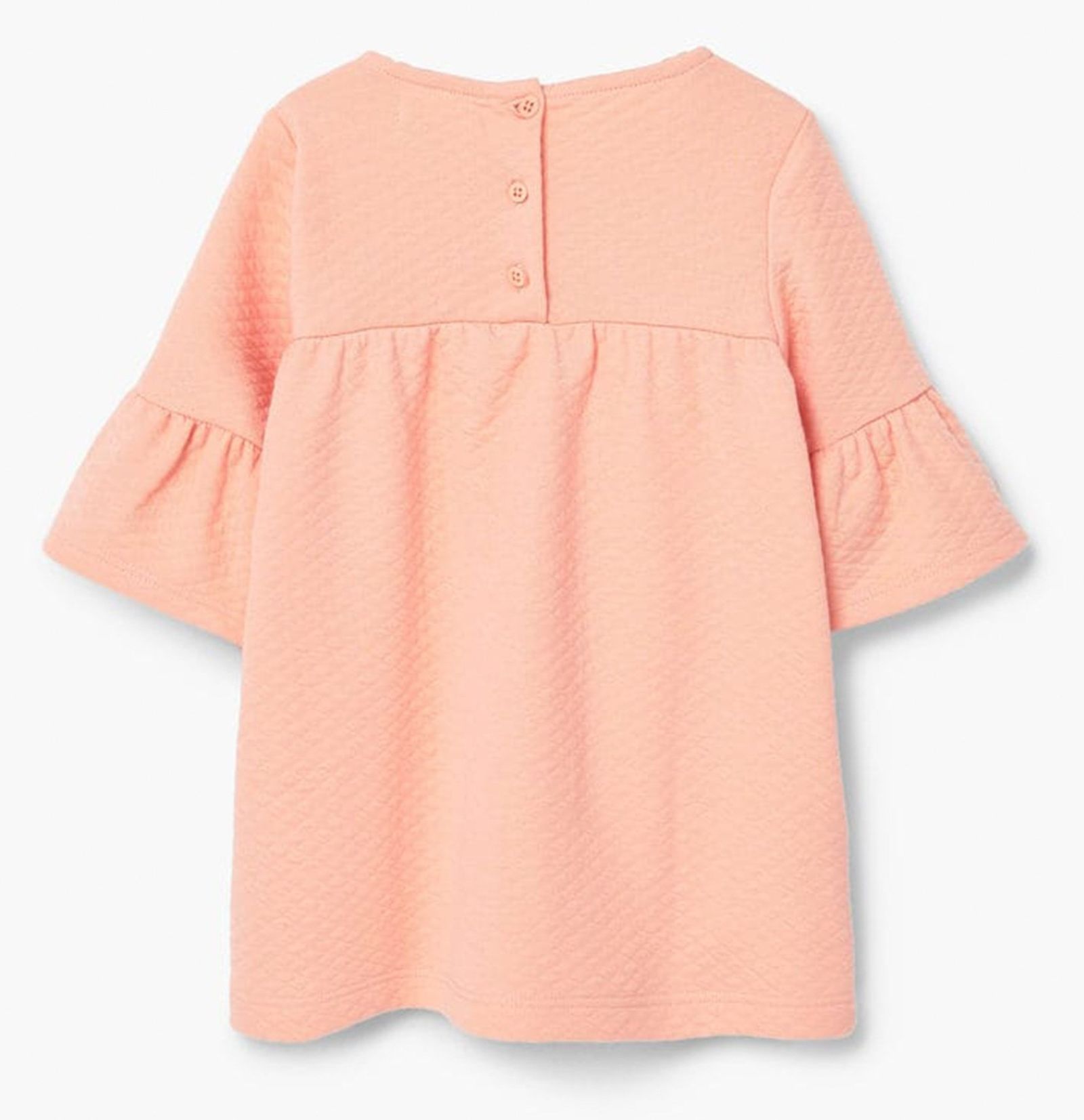 پیراهن ساده نوزادی دخترانه - مانگو - نارنجي  - 3