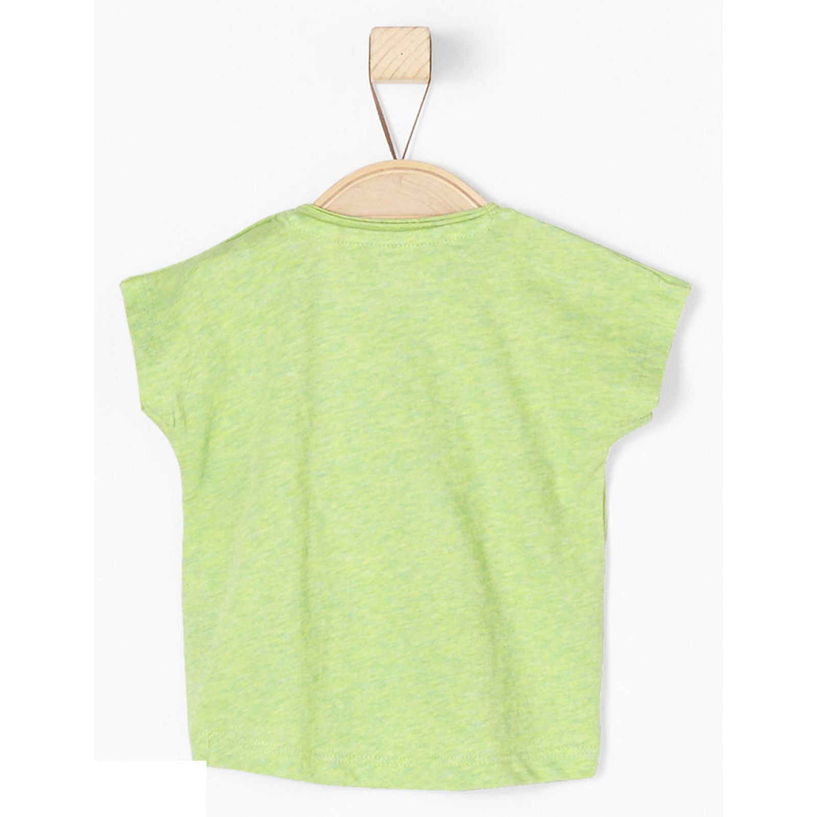 تی شرت نخی یقه گرد نوزادی دخترانه - اس.اولیور - سبز روشن - 3