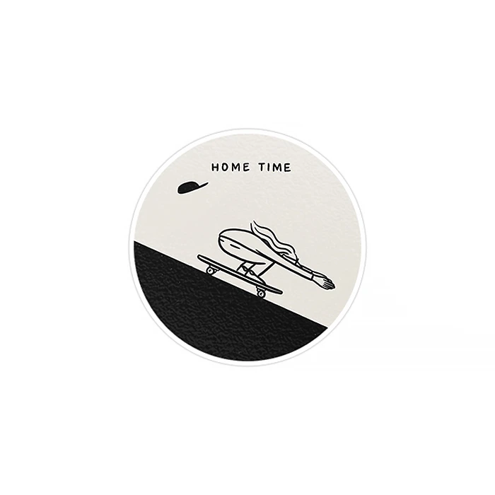 استیکر لپ تاپ ماسا دیزاین طرح home time مدل STK766