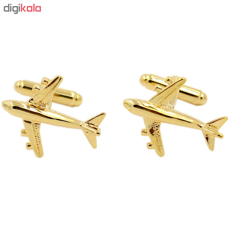 دکمه سردست مردانه زرکات طرح هواپیما دکمه سردست مردانه زرکات طرح هواپیما