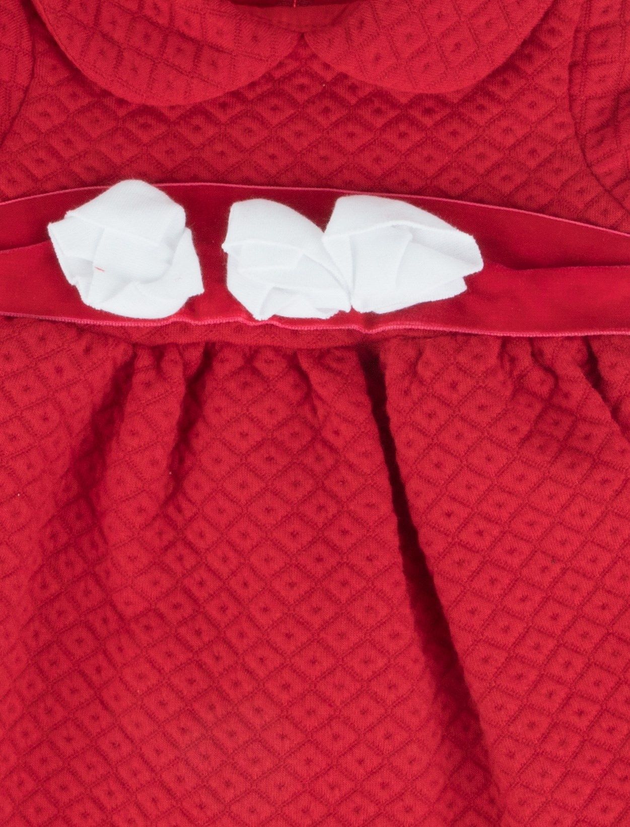 پیراهن آستین کوتاه نوزادی دخترانه - ایدکس - قرمز - 4