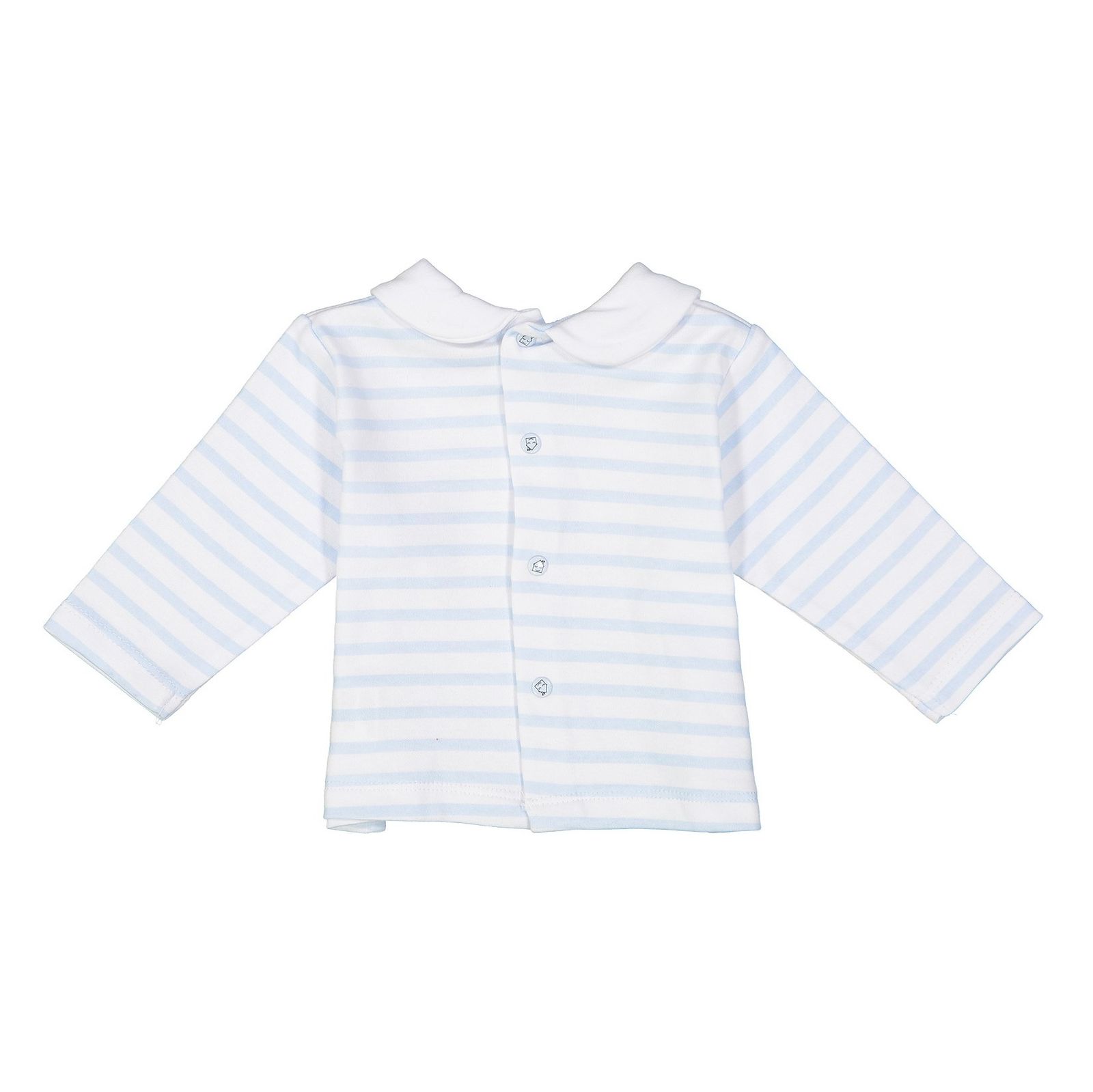 تی شرت نخی یقه گرد نوزادی بسته 2 عددی - بلوکیدز - Azure White  - 4