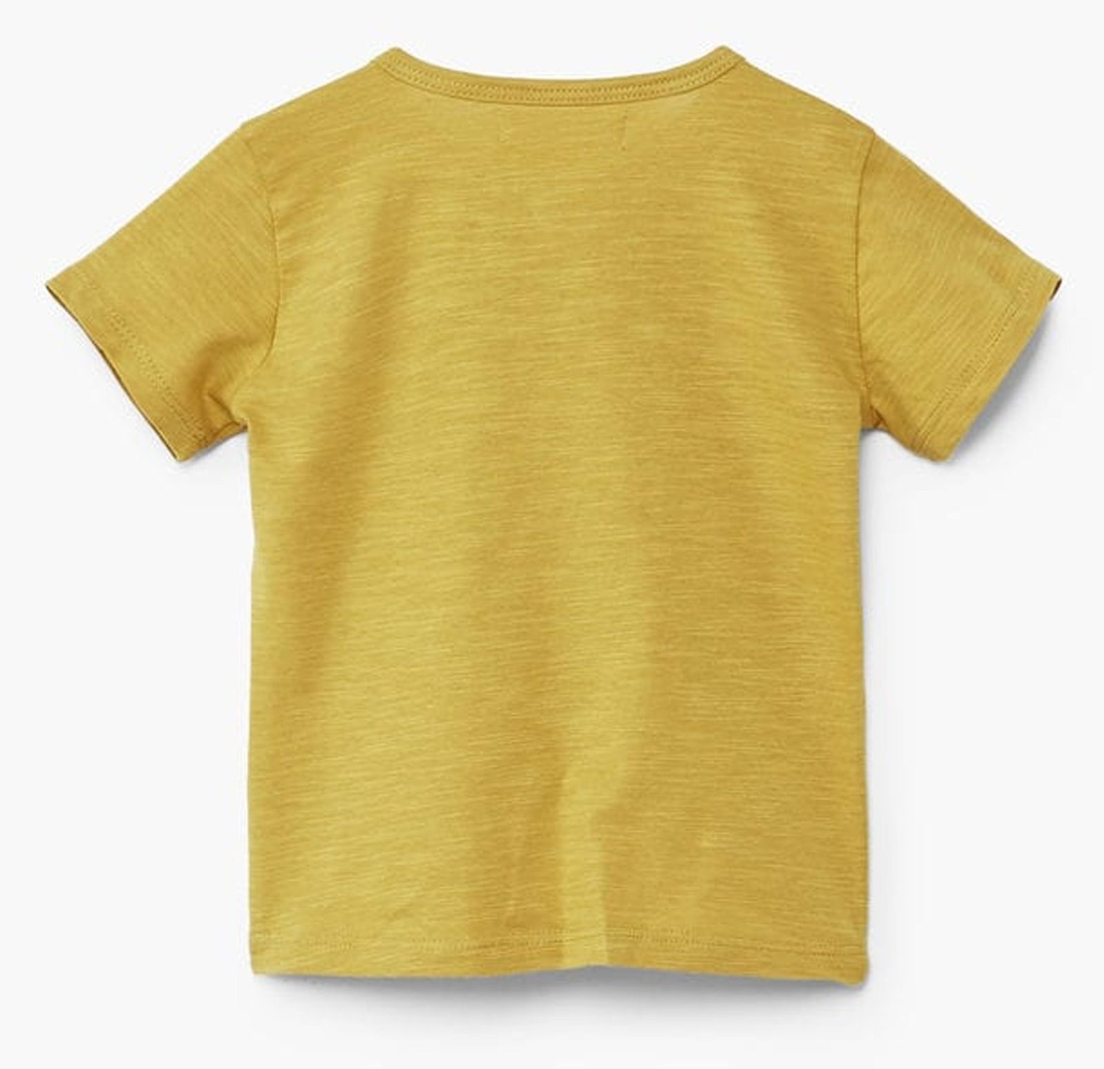 تی شرت نخی نوزادی پسرانه - مانگو - خردلي - 3