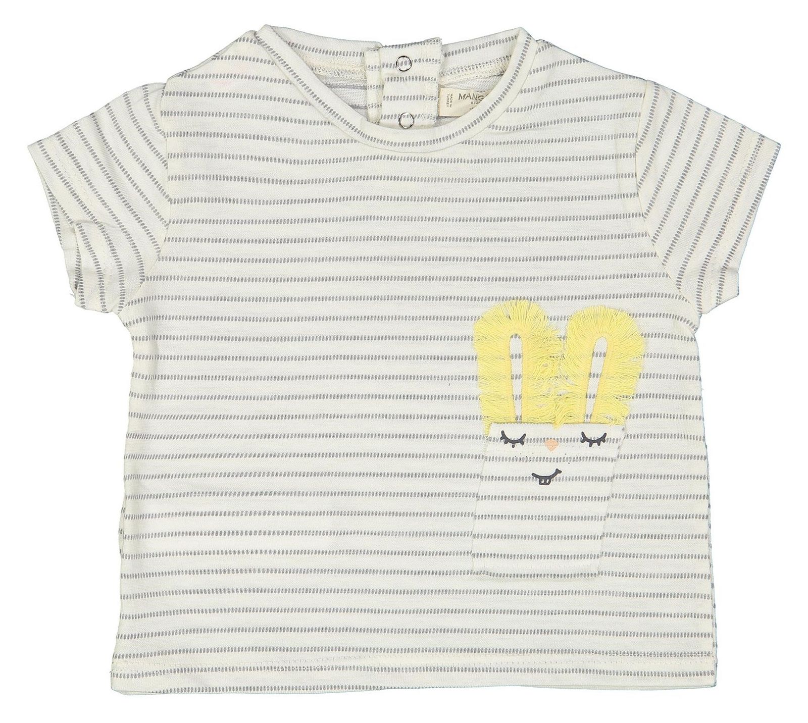 تی شرت نخی نوزادی دخترانه - مانگو - سفید - 1