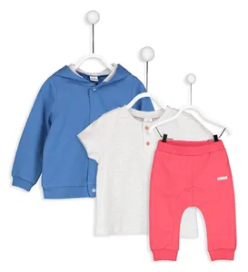 ست 3 تکه نخی نوزادی پسرانه - ال سی وایکیکی