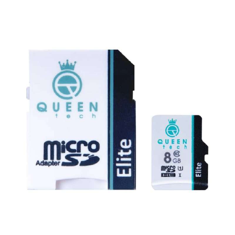 کارت حافظه microSDHC کوئین تک مدل Elite 433X کلاس 10 استاندارد UHS-I U1 سرعت 65MBps ظرفیت 8 گیگابایت به همراه آداپتور SD کارت حافظه microSDHC کوئین تک مدل Elite 433X کلاس 10 استاندارد UHS-I U1 سرعت 65MBps ظرفیت 8 گیگابایت به همراه آداپتور SD