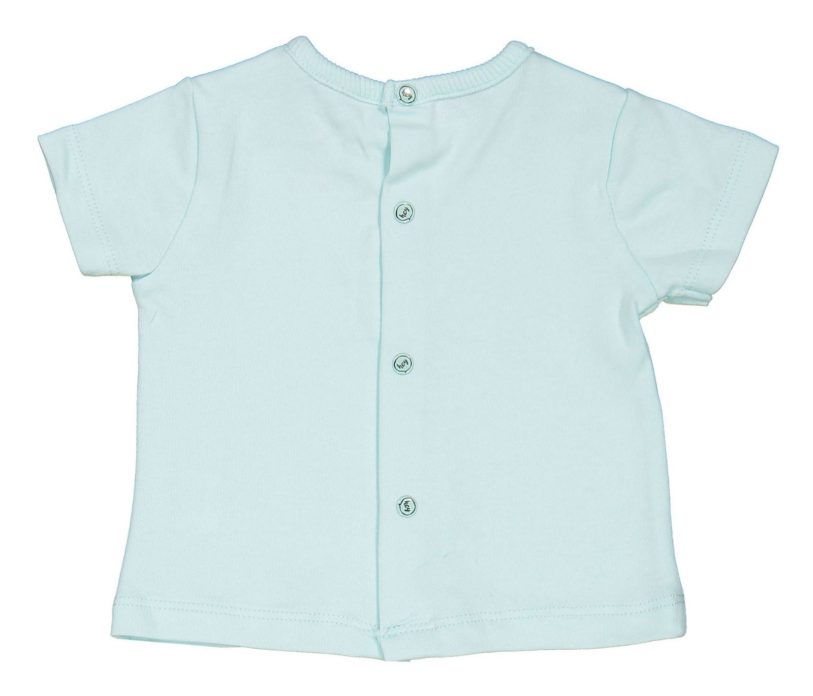 تی شرت و شلوار نخی نوزادی - بلوکیدز - آبي روشن و طوسي - 4