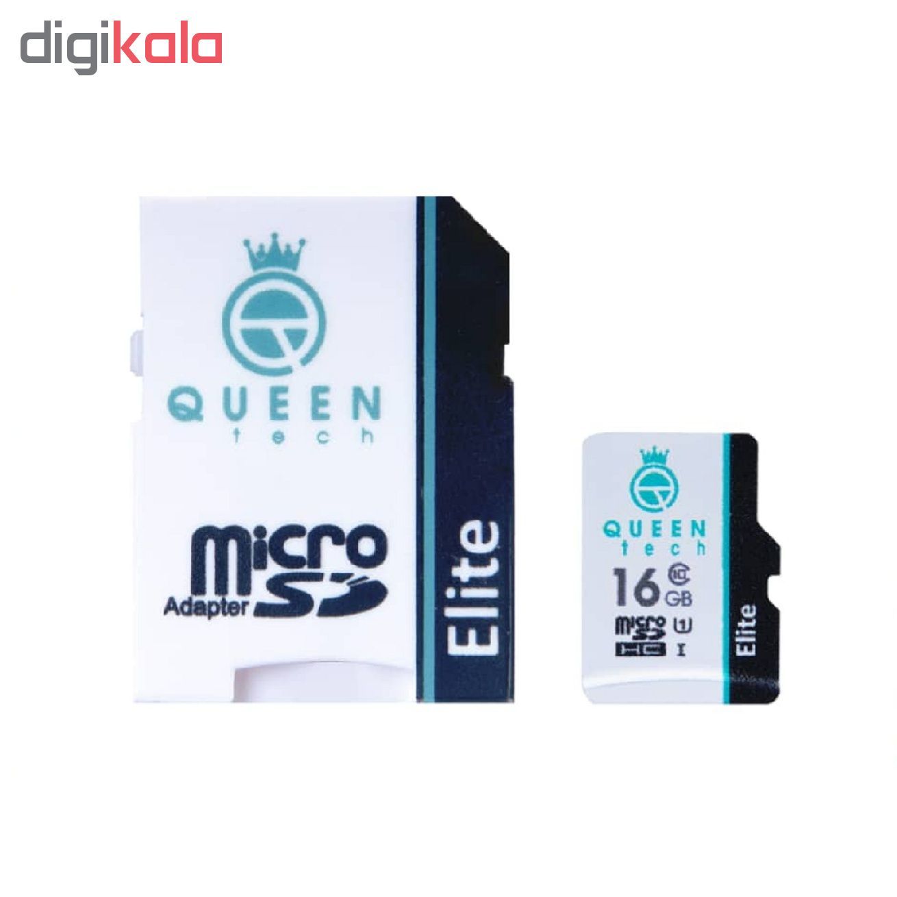 خرید کارت حافظه microSDHC کوئین تک مدل Elite 433X کلاس 10 استاندارد UHS-I U1 سرعت 65MBps ظرفیت 16 گیگابایت به همراه آداپتور SD با قیمت مناسب