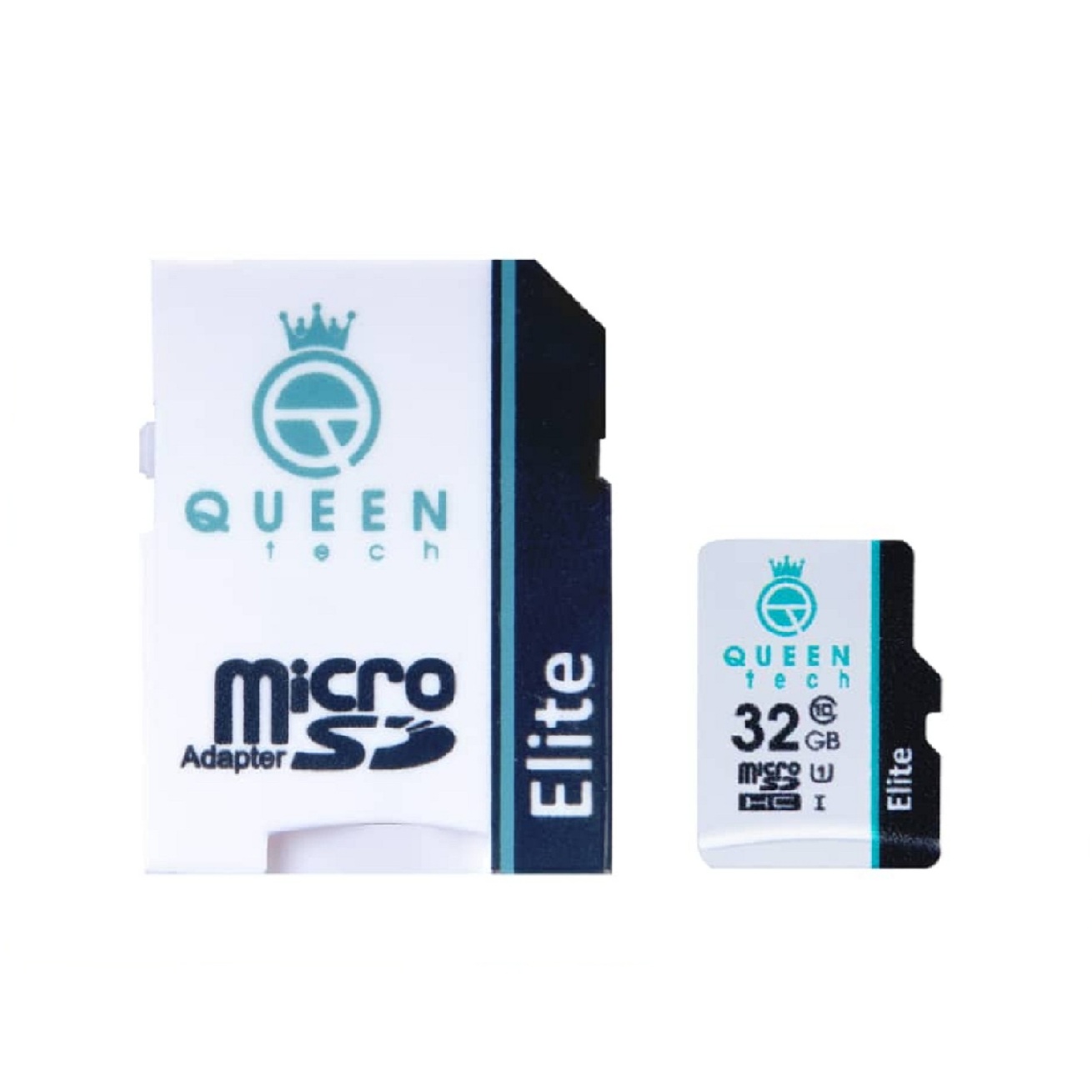 کارت حافظه microSDHC کوئین تک مدل Elite 433X کلاس 10 استاندارد UHS-I U1 سرعت 65MBps ظرفیت 32 گیگابایت به همراه آداپتور SD