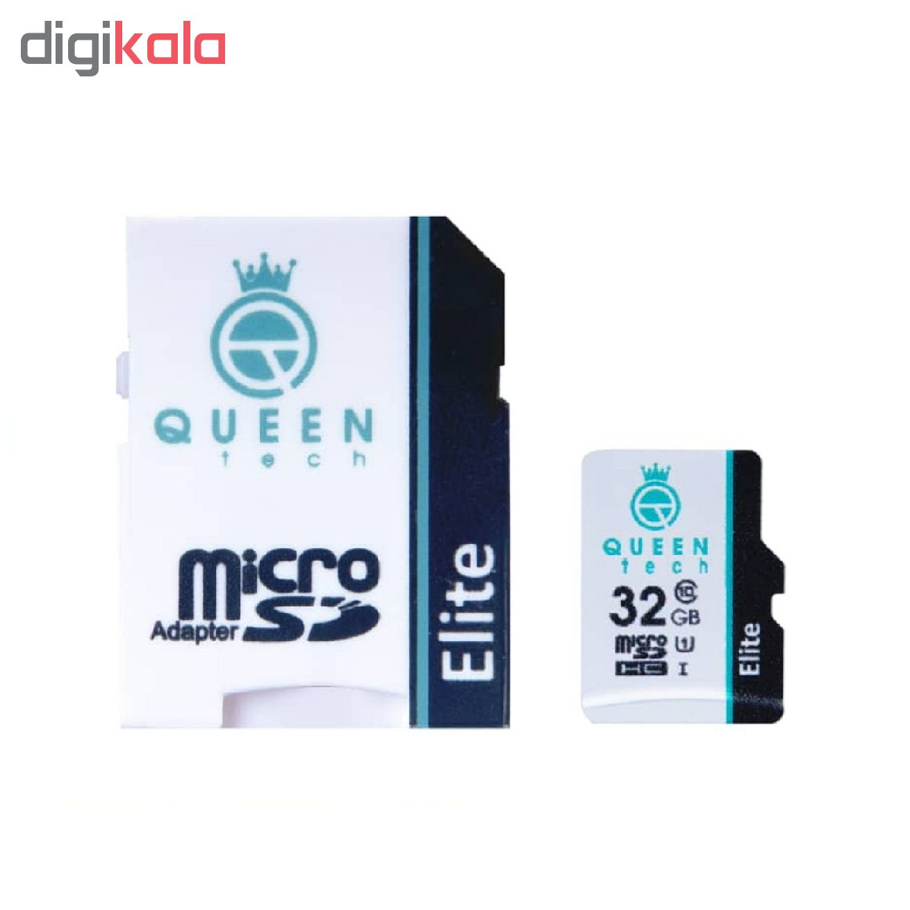 کارت حافظه microSDHC کوئین تک مدل Elite 433X کلاس 10 استاندارد UHS-I U1 سرعت 65MBps ظرفیت 32 گیگابایت به همراه آداپتور SD
