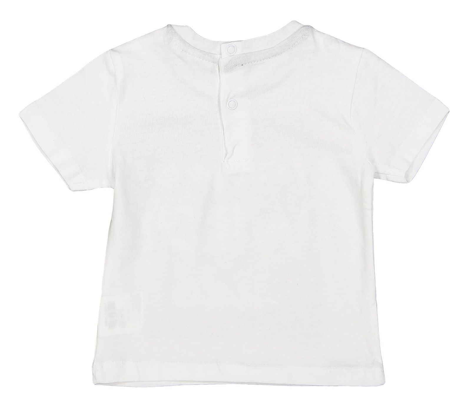 ست تی شرت و شلوارک نخی نوزادی پسرانه - بلوکیدز - سفید/خاکستری - 4