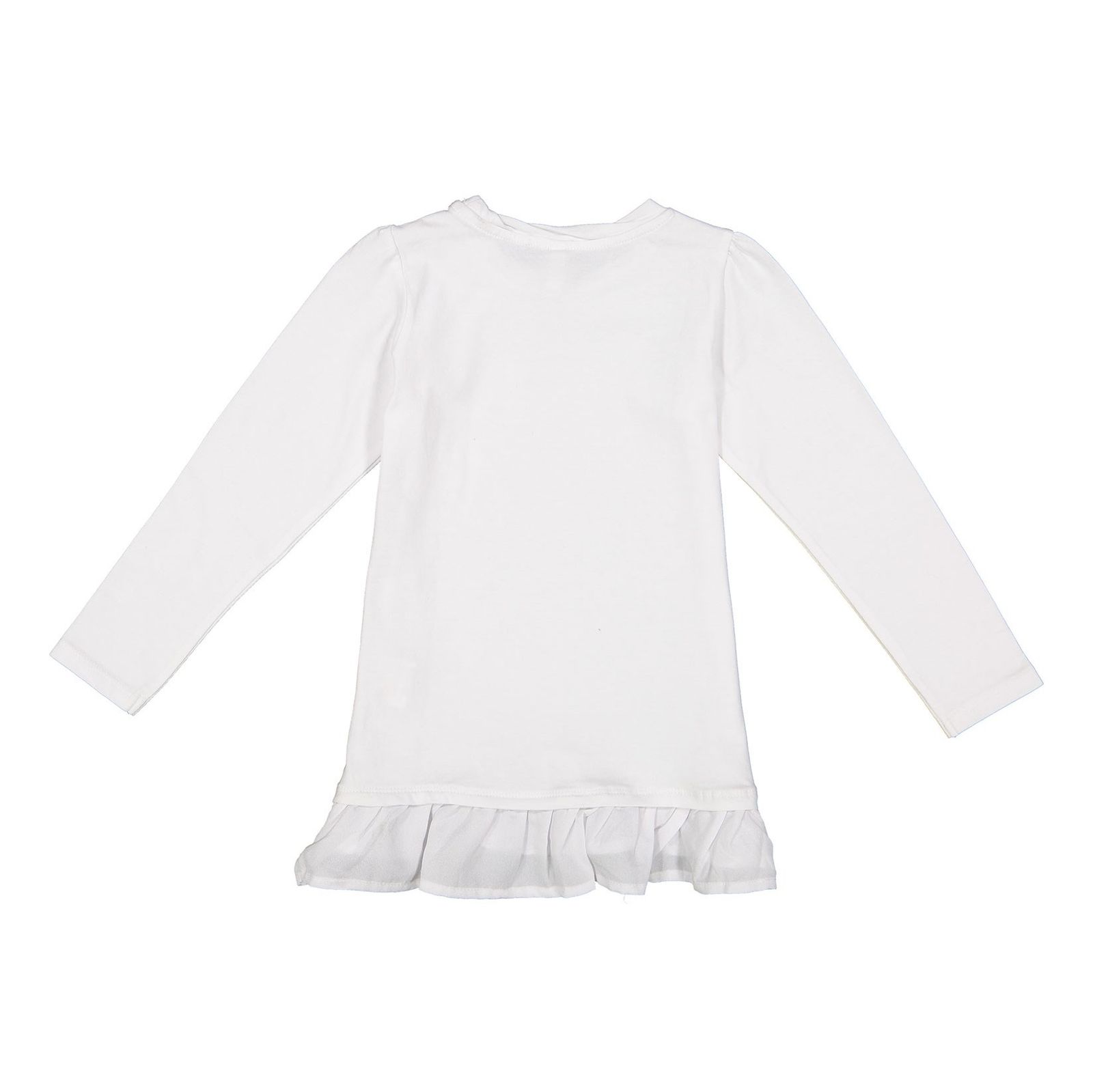 تی شرت نخی ساده نوزادی دخترانه - ایدکس - سفید - 3