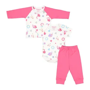 ست 3 تکه نخی نوزادی دخترانه - بی بی ناز