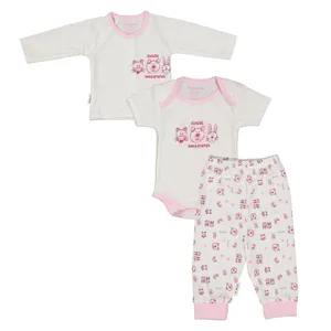 ست 3 تکه نخی نوزادی دخترانه - بی بی ناز