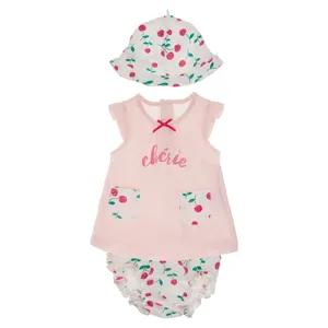 ست 3 تکه نخی نوزادی دخترانه - بلوکیدز