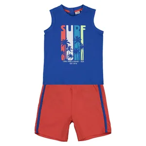 تاپ و شلوارک نخی نوزادی پسرانه - بلوکیدز