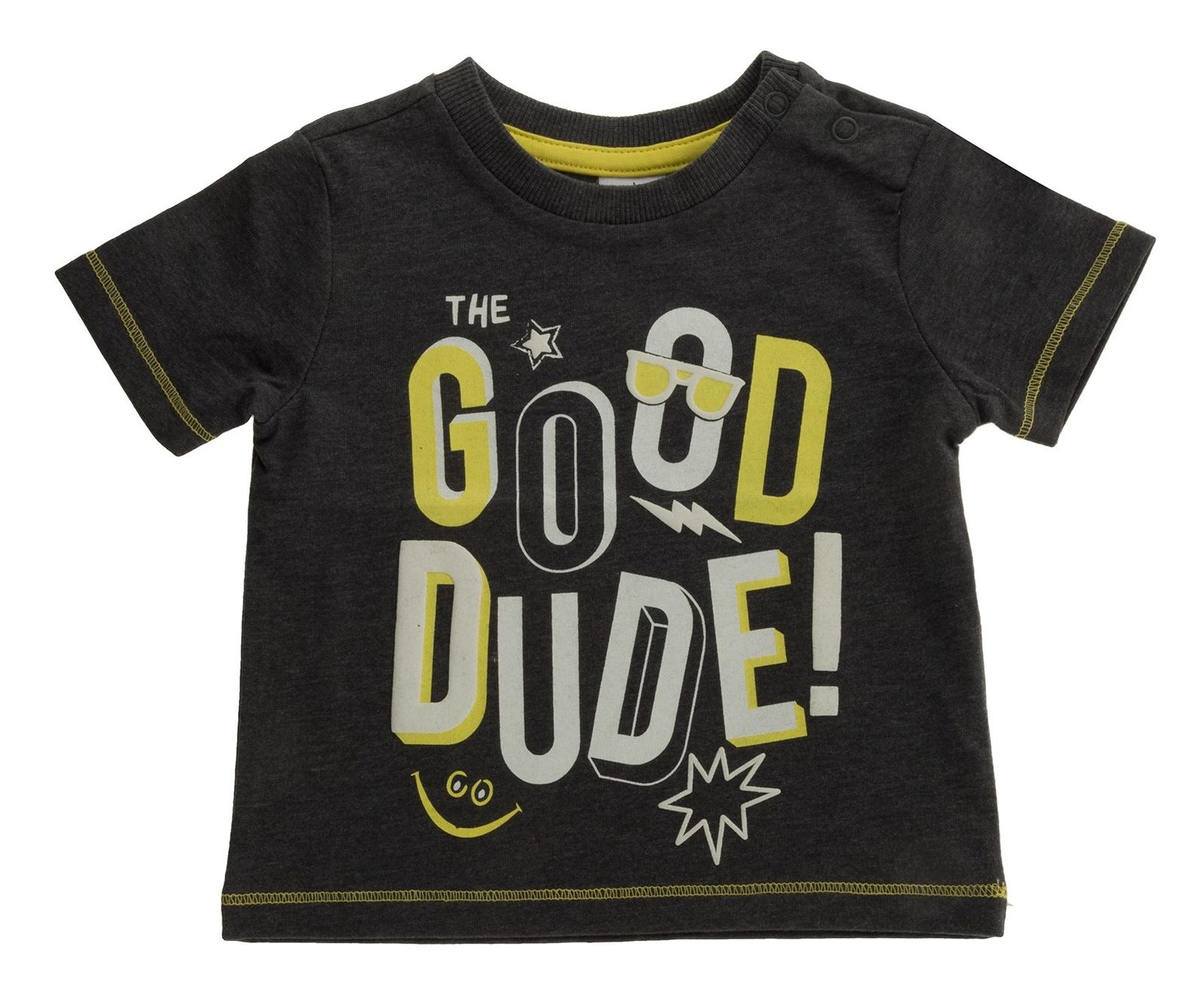 تی شرت نخی نوزادی پسرانه - بلوکیدز - زغالي - 1
