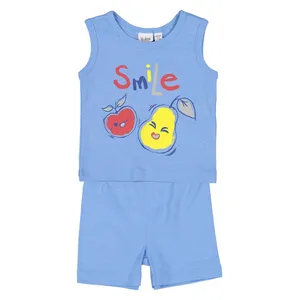 تاپ و شلوارک نخی نوزادی پسرانه - بلوکیدز