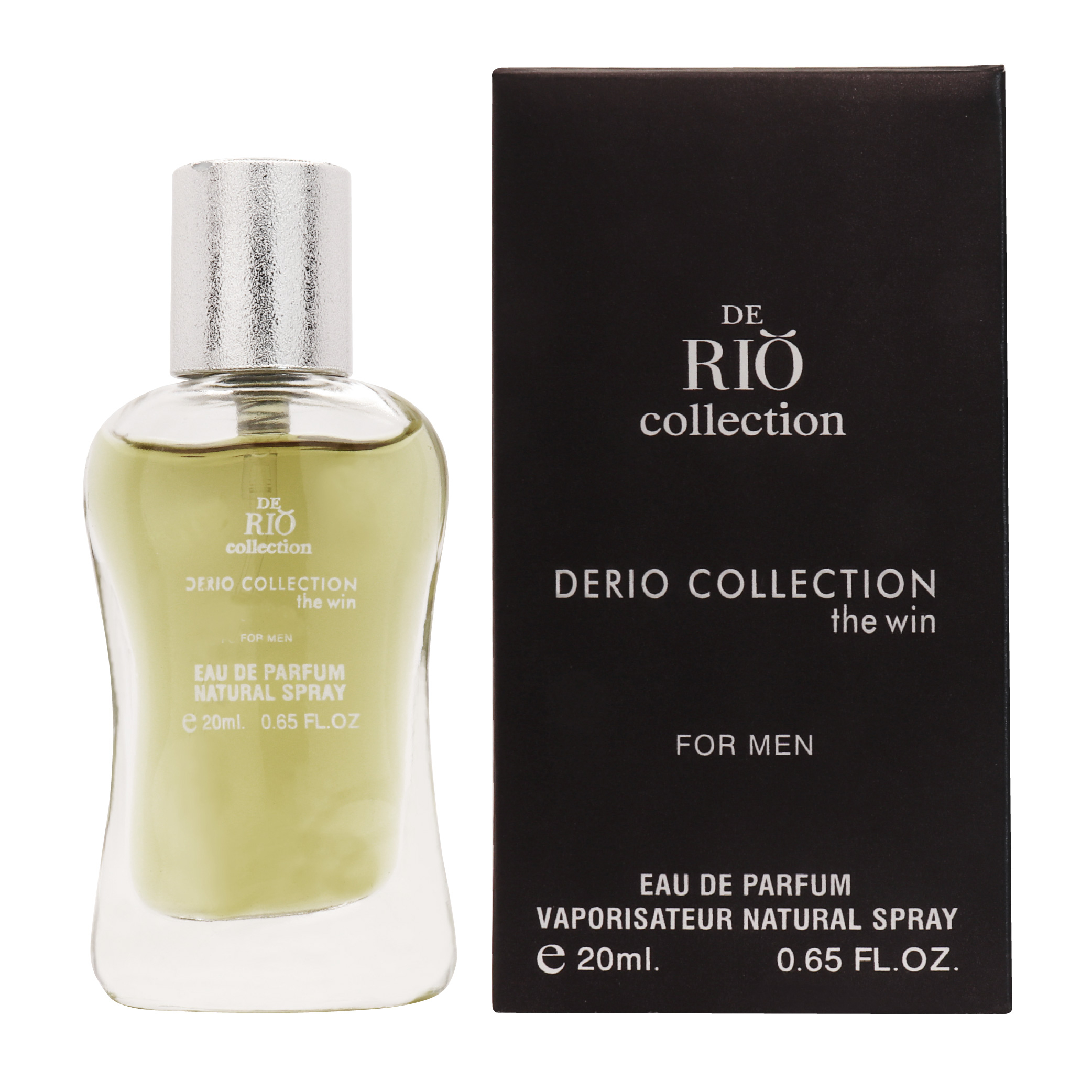 عطر جیبی مردانه ریو کالکشن مدل DERIO COLLECTION the win حجم 20 میلی لیتر