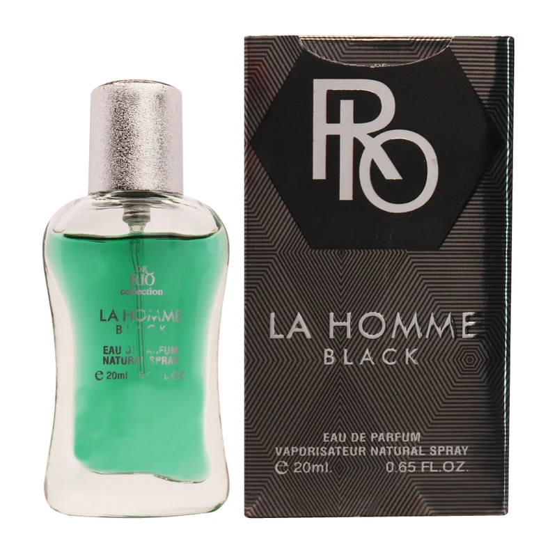 عطر جیبی مردانه ریو کالکشن مدل LA Homme Black حجم 20 میلی لیتر